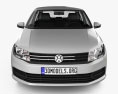 Volkswagen Santana sedan with HQ interior 2021 Modello 3D vista frontale