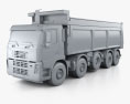 Volvo FM Truck 10×4 自卸车 2009 3D模型 clay render