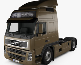 3D model of Volvo FM Tractor 2010