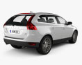 Volvo XC60 2011 3D模型 后视图