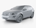 Volvo XC60 2011 3D-Modell clay render