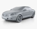 Volvo C70 2014 3D模型 clay render