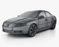 Volvo S80 2014 3Dモデル wire render