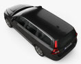 Volvo V70 2014 3D模型 顶视图