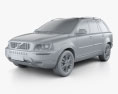 Volvo XC90 2014 3d model clay render
