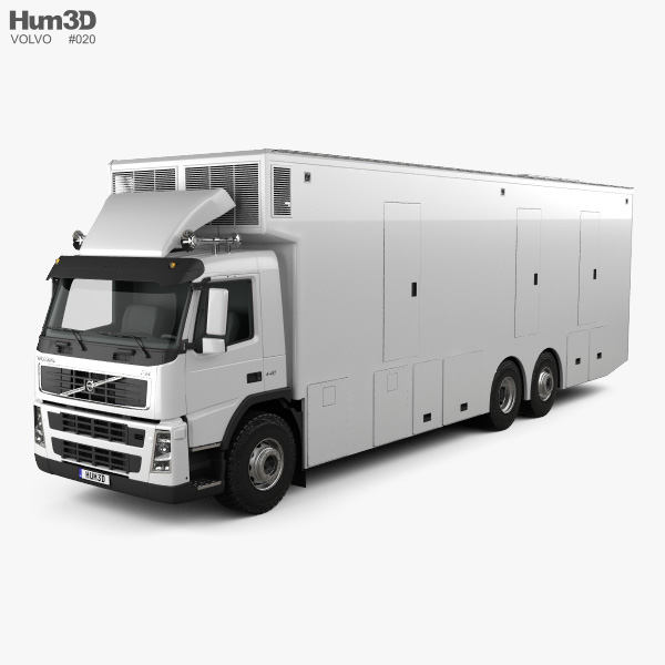 Volvo FM Outside Broadcast Truck 2014 3D model