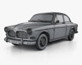 Volvo Amazon coupe 1961 3d model wire render