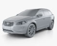 Volvo XC60 2017 3D-Modell clay render
