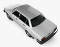 Volvo 244 轿车 1993 3D模型 顶视图