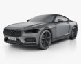 Volvo XC 컨셉트 카 Coupe 2014 3D 모델  wire render