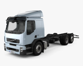 3D model of Volvo FE Chassis Truck 2014