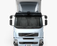 Volvo FE Hybrid Kofferfahrzeug 2014 3D-Modell Vorderansicht