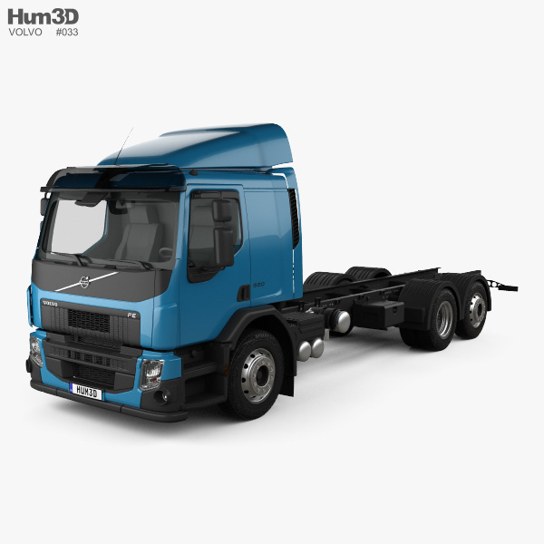 Volvo FE Вантажівка шасі 2016 3D модель