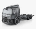 Volvo FE Chassis Truck 2016 3d model wire render