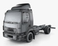 Volvo FL Chassis Truck 2014 3d model wire render