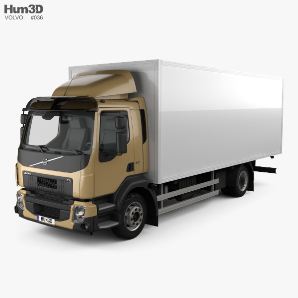 Volvo FL Box Truck 2016 Modello 3D