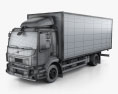 Volvo FL 箱型トラック 2016 3Dモデル wire render