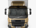 Volvo FL 箱式卡车 2016 3D模型 正面图