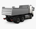 Volvo FMX 自卸式卡车 2014 3D模型 后视图