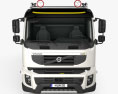Volvo FMX 自卸式卡车 2014 3D模型 正面图