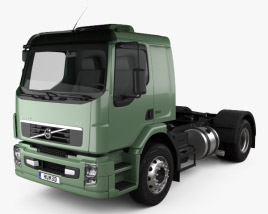 3D model of Volvo VM Tractor Truck 2015