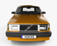 Volvo 245 wagon 1993 3D模型 正面图