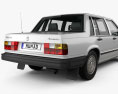 Volvo 744 セダン 1992 3Dモデル