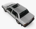 Volvo 744 セダン 1992 3Dモデル top view