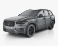 Volvo XC90 T8 2018 3d model wire render