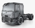 Volvo FE Chassis Truck 2-axle 2016 3d model wire render