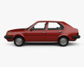 Volvo 345 5도어 1991 3D 모델  side view