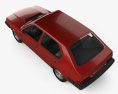 Volvo 345 5门 1991 3D模型 顶视图
