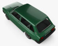 Volvo 66 DL Kombi 1975 3D模型 顶视图