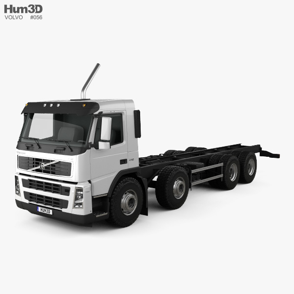 Volvo FM Chassis Truck 4-axle 2015 3D model