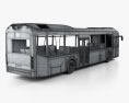 Volvo 7900 하이브리드 버스 2011 3D 모델 