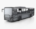 Volvo 8900 bus 2010 3d model wire render