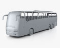 Volvo 9900 Bus 2007 3D-Modell clay render