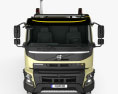 Volvo FMX 自卸式卡车 2017 3D模型 正面图