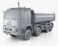 Volvo FMX Tipper Truck 2017 Modelo 3D clay render