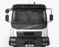 Volvo VM 270 Fahrgestell LKW 4-Achser 2017 3D-Modell Vorderansicht