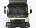 Volvo VM 330 Tipper Truck 3 ejes 2017 Modelo 3D vista frontal