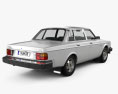 Volvo 244 1993 3D 모델  back view