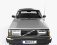 Volvo 244 1993 3D 모델  front view