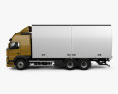 Volvo FM 370 Box Truck 2017 3d model side view