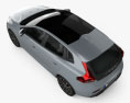 Volvo V40 T4 Momentum 2016 3D-Modell Draufsicht