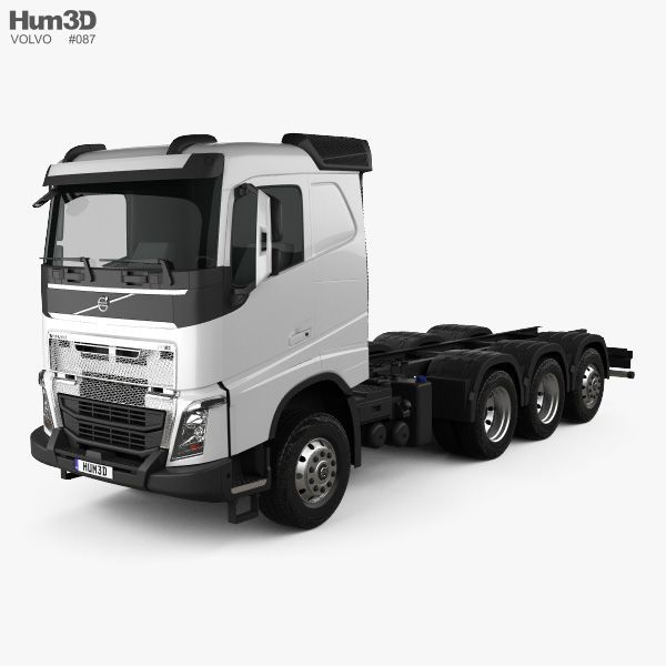 Volvo FH Chassis Truck 4-axle 2019 3D model
