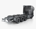 Volvo FH Вантажівка шасі 4-вісний 2019 3D модель