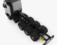 Volvo FH 底盘驾驶室卡车 4轴 2019 3D模型 顶视图