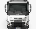 Volvo FH Fahrgestell LKW 4-Achser 2019 3D-Modell Vorderansicht