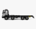 Volvo FMX 底盘驾驶室卡车 4轴 2017 3D模型 侧视图